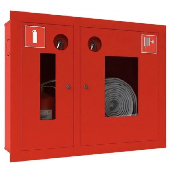 Шкаф пожарный ШПК-315 ВОК (встраиваемый открытый красный)
