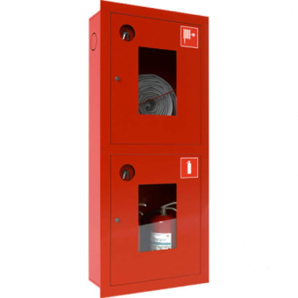 Шкаф пожарный ШПК-320-12 ВОК (встраиваемый открытый красный)